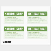 オーダーメイド石鹸包装成分ラベル 長方形シール (シート)