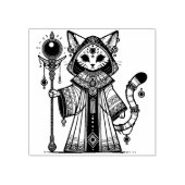 オーダーメイド神秘的な猫の予言者 ラバースタンプ (インプリント)