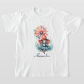 オーダーメイド絵本の魔女ハロウィンキッズTシャツ Tシャツ (レイダウン)