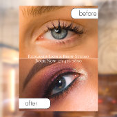 オーダーメイド美容院ビフォーアフターまつげメイク ウィンドウサイン (シート2)