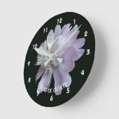 オーダーメイド芍薬フラワー ラウンド壁時計 (傾斜)