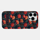 オーダーメイド芍薬柄iPhoneケース iPhoneケース (裏面横)
