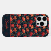 オーダーメイド芍薬柄iPhoneケース iPhoneケース (裏面横)