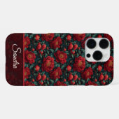 オーダーメイド芍薬柄iPhoneケース iPhoneユーザー向け iPhoneケース (裏面横)