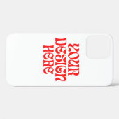 オーダーメイド誕生日iPhoneカスタムケース Case-Mate iPhoneケース (裏面 (横))