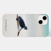 オーダーメイド赤ちゃんウミガメビーチジャーニー Case-Mate iPhoneケース (裏面 (横))