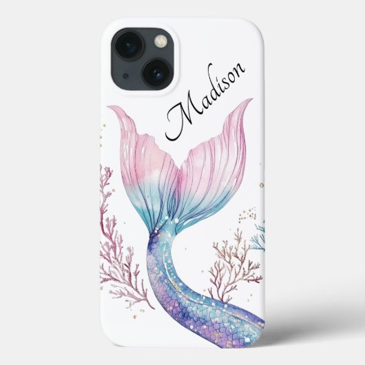オーダーメイド輝く人魚の尾のスマホケース Case-Mate iPhoneケース (裏面)