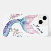 オーダーメイド輝く人魚の尾のスマホケース Case-Mate iPhoneケース (裏面 (横))