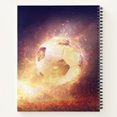オーダーメイド電動サッカーボールノート ノートブック (裏面)