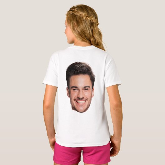 オーダーメイド顔 Tシャツ (裏面フル)