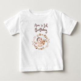 オーダーメイド1歳の誕生日シャツ|名前入り ベビーTシャツ