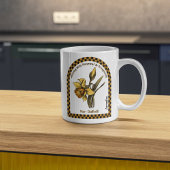 オーダーメイド3月 誕生月 フラワー コーヒーマグカップ