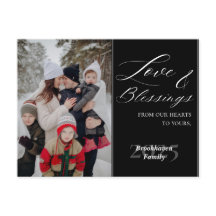 オーダーメイド1枚 写真付き 豪華スクリプト 家族名 年