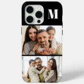 オーダーメイド2家族写真+モノグラム Case-Mate iPhoneケース (裏面)