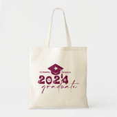 オーダーメイド2024年卒業 マロン トートバッグ (正面)