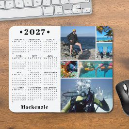 オーダーメイド2027年カレンダー 6枚の写真 カスタムカラー マウスパッド