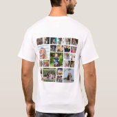 オーダーメイド24枚フォトコラージュTシャツ Tシャツ (裏面)