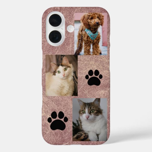 オーダーメイド3枚写真フォンケース カスタムコラージュ Case-Mate iPhoneケース (裏面)