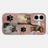 オーダーメイド3枚写真フォンケース カスタムコラージュ Case-Mate iPhoneケース (裏面 (横))