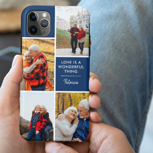 オーダーメイド4枚の写真入り 愛は素晴らしいもの iPhone 11 PRO MAXケース