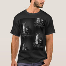 オーダーメイド4Kペット肖像Tシャツ