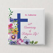 オーダーメイド60周年修道院宗教生活 缶バッジ (正面)