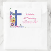 オーダーメイド60周年修道院宗教生活 長方形シール (バッグ)