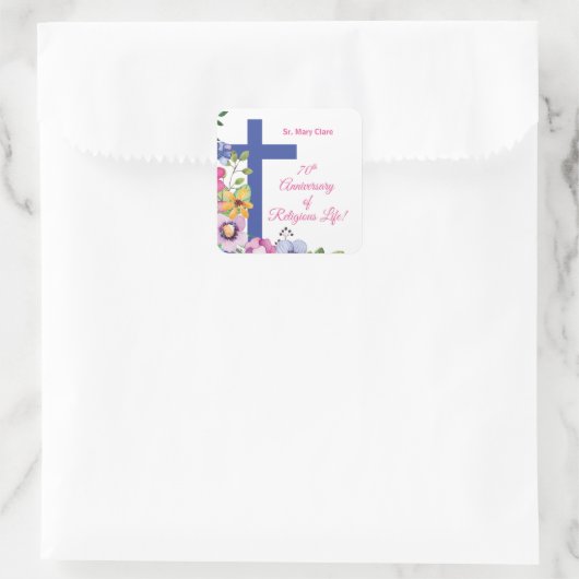 オーダーメイド70周年修道院宗教生活 スクエアシール (バッグ)