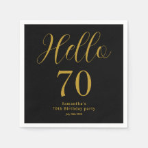 オーダーメイド70歳の誕生日 ブラックゴールド 誕生日