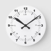 オーダーメイド8"壁掛け時計 ラウンド壁時計 (正面)