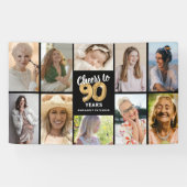 オーダーメイド90歳の誕生日フォトコラージュバナー 横断幕 (横)