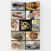 オーダーメイド90歳の誕生日フォトコラージュバナー 横断幕 (縦)