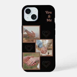 オーダーメイド "あなたと私" 写真コラージュフォンケース iPhone 15ケース