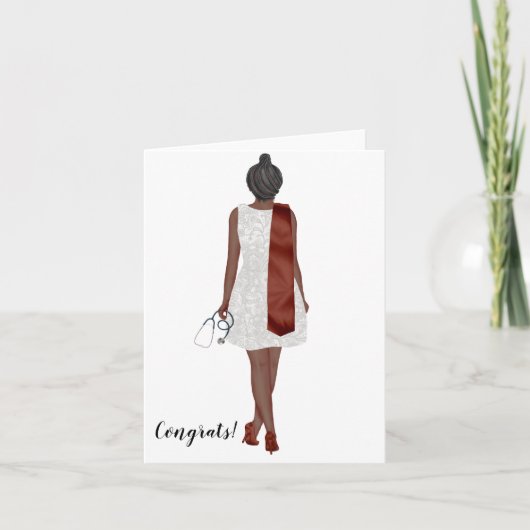 オーダーメイド おしゃれな看護学士卒業カード カード (正面)