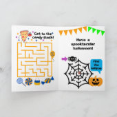 オーダーメイド かぼちゃ クモ ハロウィン お子様用 カード (内部)
