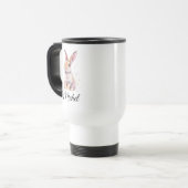 オーダーメイド かわいいうさぎ コーヒーマグ トラベルマグ (正面左)