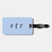 オーダーメイド かわいいうさぎ ラゲッジタグ (裏面横)