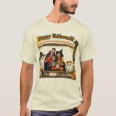 オーダーメイド かわいいおばけ家族のハロウィン 写真入りフレーム Tシャツ (正面)