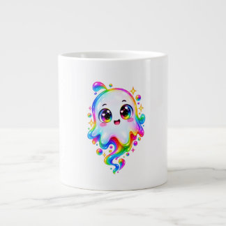 オーダーメイド かわいいお化けのハロウィン フォトTシャツ ジャンボコーヒーマグカップ