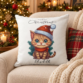 オーダーメイド かわいいクリスマスキテン クッション