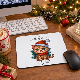 オーダーメイド かわいいクリスマスキテン マウスパッド