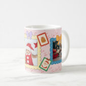 オーダーメイド かわいいクリスマスフォトコラージュ コーヒーマグカップ (正面右)