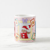 オーダーメイド かわいいクリスマスフォトコラージュ コーヒーマグカップ (中央)
