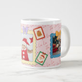 オーダーメイド かわいいクリスマス フォトコラージュ ジャンボコーヒーマグカップ (正面右)