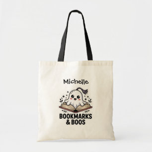 オーダーメイド かわいいゴーストのしおりブック トートバッグ