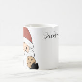 オーダーメイド かわいいサンタのクリスマス コーヒーマグカップ (中央)