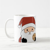 オーダーメイド かわいいサンタのクリスマス コーヒーマグカップ (左)