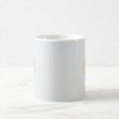 オーダーメイド かわいいゾウ 子供の名前 コーヒーマグカップ (中央)
