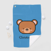 オーダーメイド かわいいテディベア ゴルフタオル (インサイチュ)