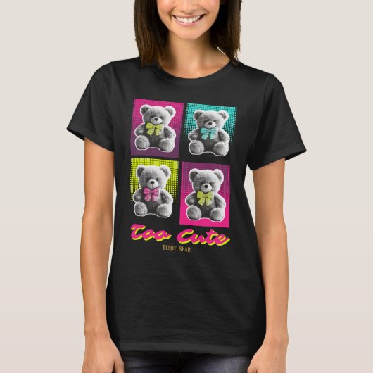 オーダーメイド かわいいテディベア Tシャツ (正面)